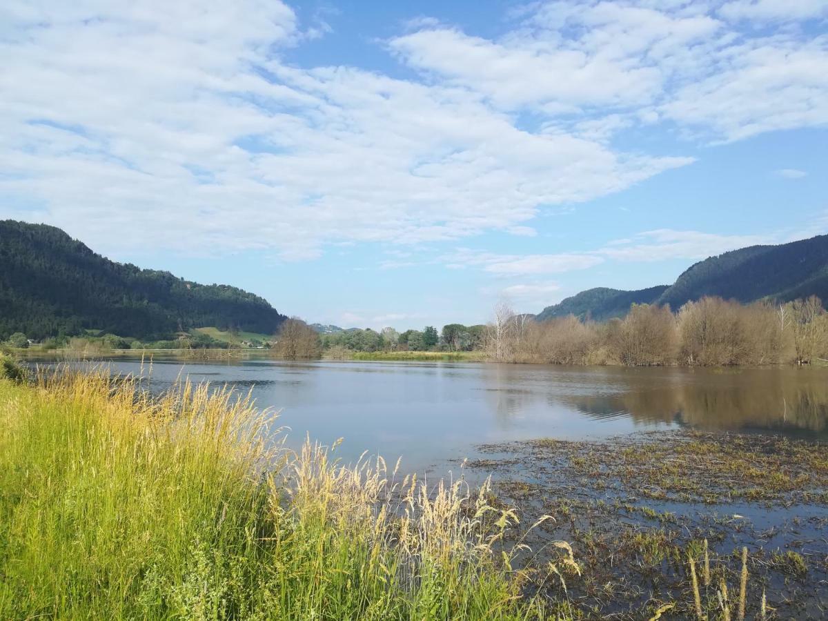 Ferienwohnung Resi mit traumhaftem Seepanorama Steindorf am Ossiacher See Exterior foto